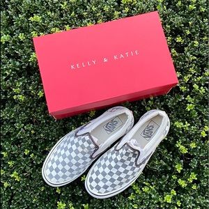 Checkered/Checkerboard Slip On Vans